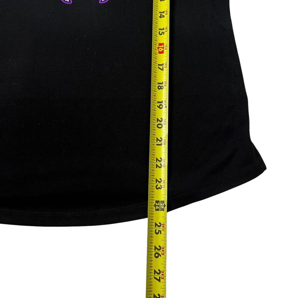 Disney Black Printed Follish Mortal T-Shirt Women‎ Size Medium NWT | 42-21 - Picture 5 of 5